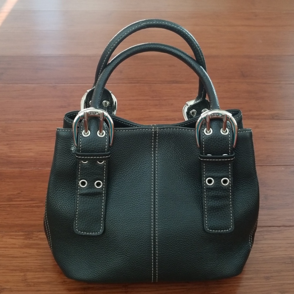Tignanello Black Leather Purse